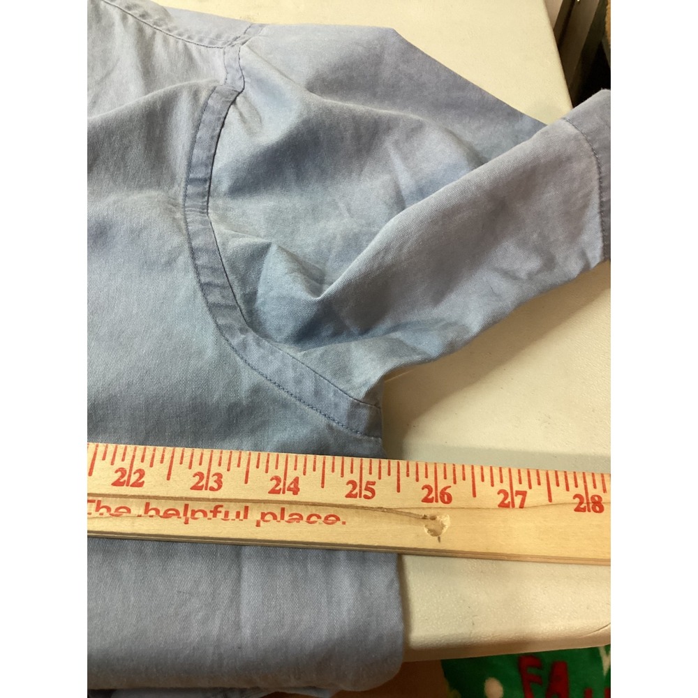 VTG‎ Pennmans Menswear Blue Short Sleeve Button Down Shirt Casual Relaxed Fit - Picture 14 of 14